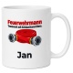 Personalisierte Tasse »Feuerwehrmann«