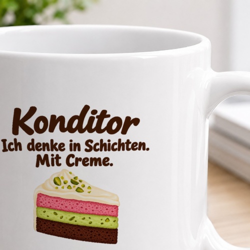 Personalisierte Tasse »Konditor«