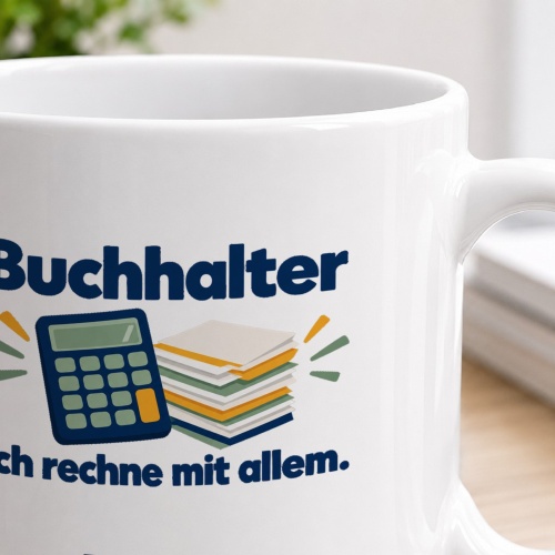 Personalisierte Tasse »Buchhalter«