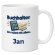 Personalisierte Tasse »Buchhalter«