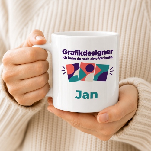 Personalisierte Tasse »Grafikdesigner«