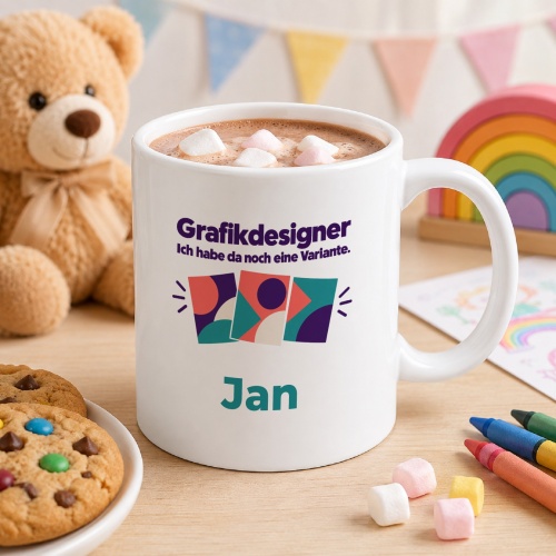 Personalisierte Tasse »Grafikdesigner«