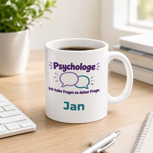 Personalisierte Tasse »Psychologe«