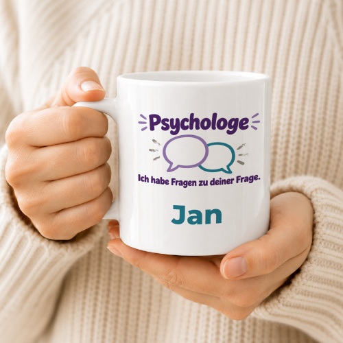 Personalisierte Tasse »Psychologe«