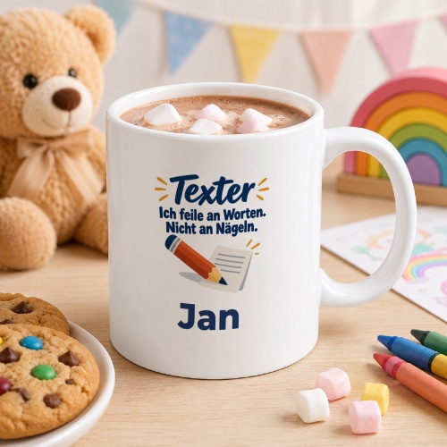 Personalisierte Tasse »Texter«
