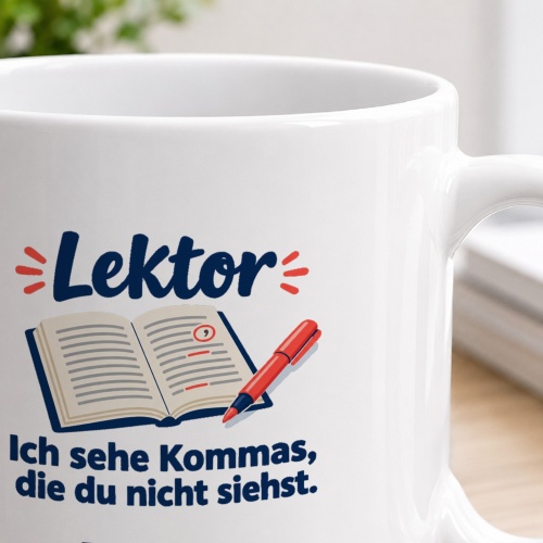 Personalisierte Tasse »Lektor«