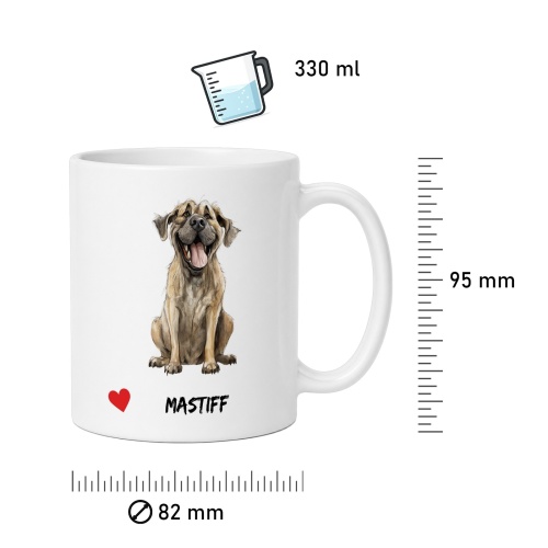Tasse »Mastiff Herz«