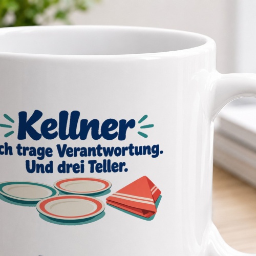 Personalisierte Tasse »Kellner«