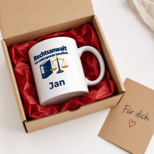 Personalisierte Tasse »Rechtsanwalt«