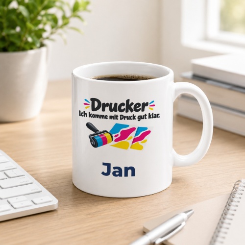 Personalisierte Tasse »Drucker«