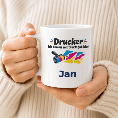 Personalisierte Tasse »Drucker«