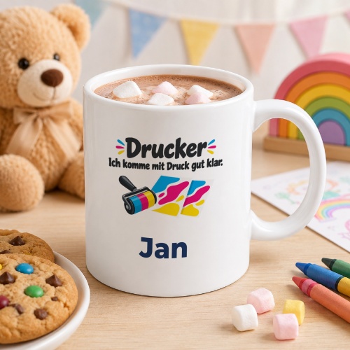 Personalisierte Tasse »Drucker«