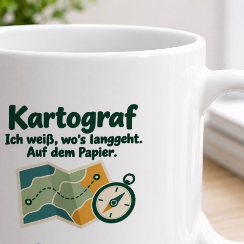 Personalisierte Tasse »Kartograf«