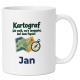 Personalisierte Tasse »Kartograf«