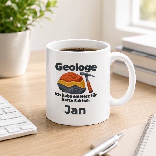 Personalisierte Tasse »Geologe«