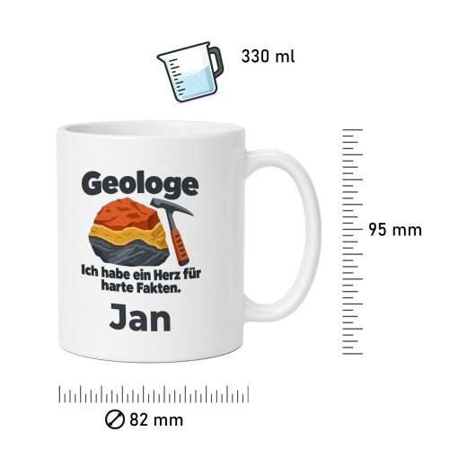 Personalisierte Tasse »Geologe«