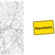 Tasse »Mannheim Stadtplan & Ortsschild«