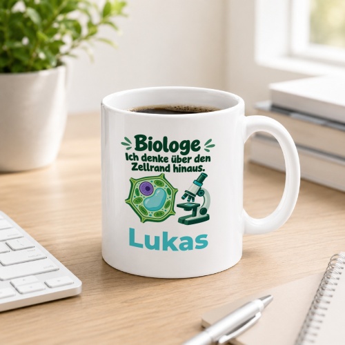 Personalisierte Tasse »Biologe«