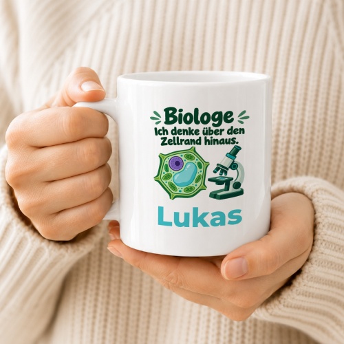Personalisierte Tasse »Biologe«