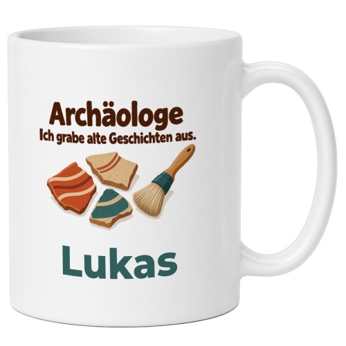 Personalisierte Tasse »Archäologe«