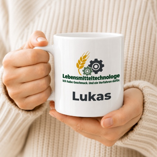 Personalisierte Tasse »Lebensmitteltechnologe«