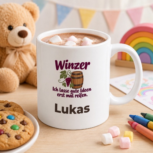 Personalisierte Tasse »Winzer«