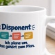 Personalisierte Tasse »Disponent«