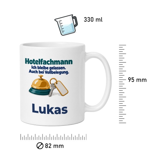 Personalisierte Tasse »Hotelfachmann«