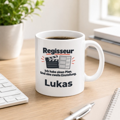 Personalisierte Tasse »Regisseur«