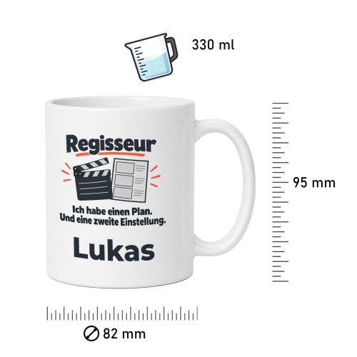 Personalisierte Tasse »Regisseur«