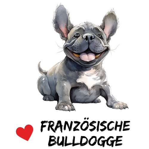 Tasse »Herz Französische Bulldogge«