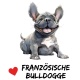 Tasse »Herz Französische Bulldogge«