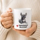 Tasse »Herz Französische Bulldogge«