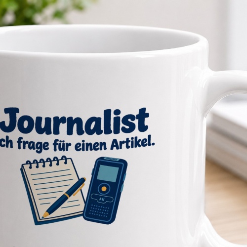 Personalisierte Tasse »Journalist«