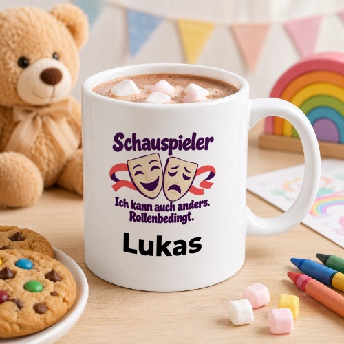 Personalisierte Tasse »Schauspieler«