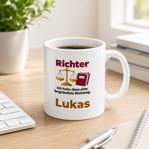 Personalisierte Tasse »Richter«