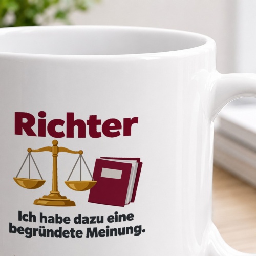 Personalisierte Tasse »Richter«