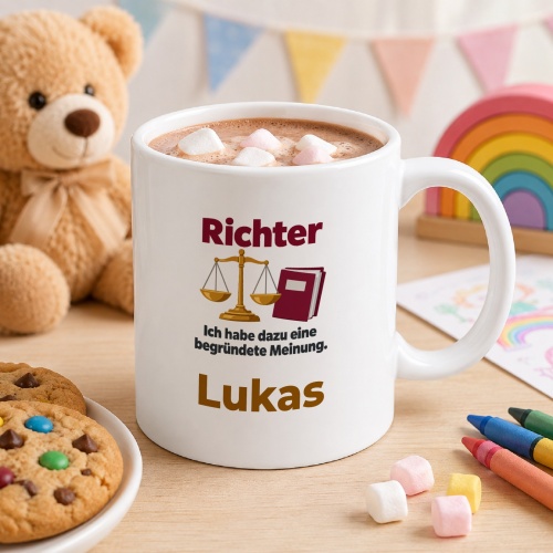 Personalisierte Tasse »Richter«