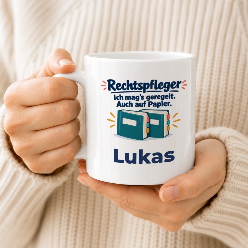 Personalisierte Tasse »Rechtspfleger«