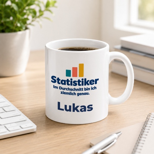 Personalisierte Tasse »Statistiker«