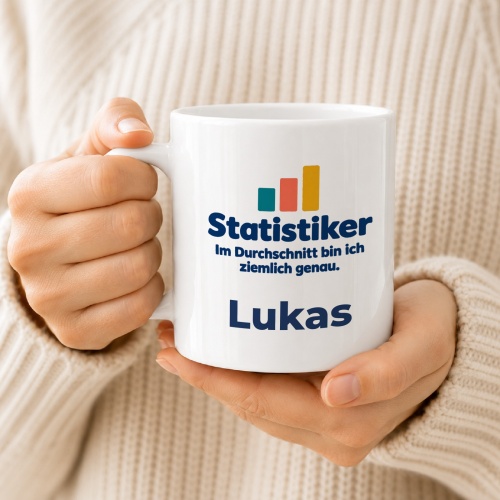 Personalisierte Tasse »Statistiker«