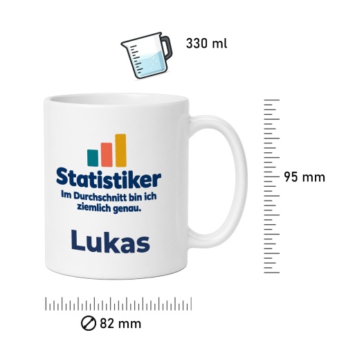 Personalisierte Tasse »Statistiker«