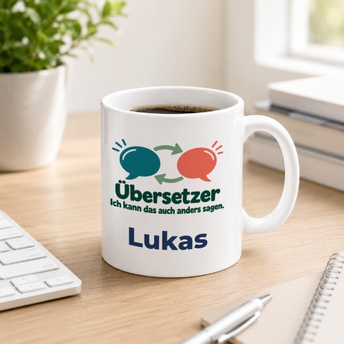 Personalisierte Tasse »Übersetzer«