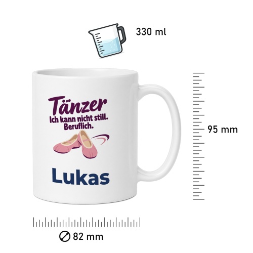 Personalisierte Tasse »Tänzer«