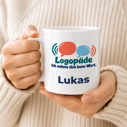Personalisierte Tasse »Logopäde«
