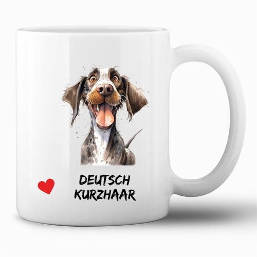 Tasse »Deutsch Kurzhaar Herzmotiv«