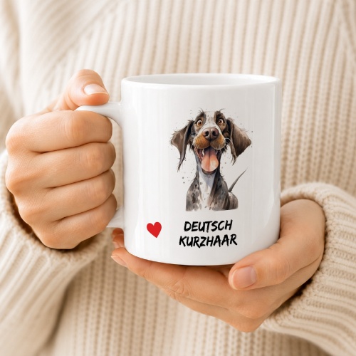 Tasse »Deutsch Kurzhaar Herzmotiv«