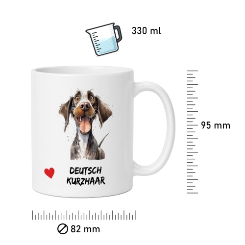 Tasse »Deutsch Kurzhaar Herzmotiv«