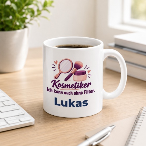 Personalisierte Tasse »Kosmetiker«