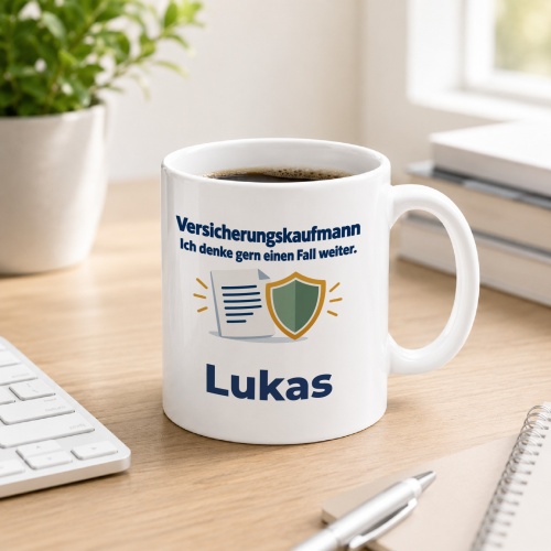 Personalisierte Tasse »Versicherungskaufmann«